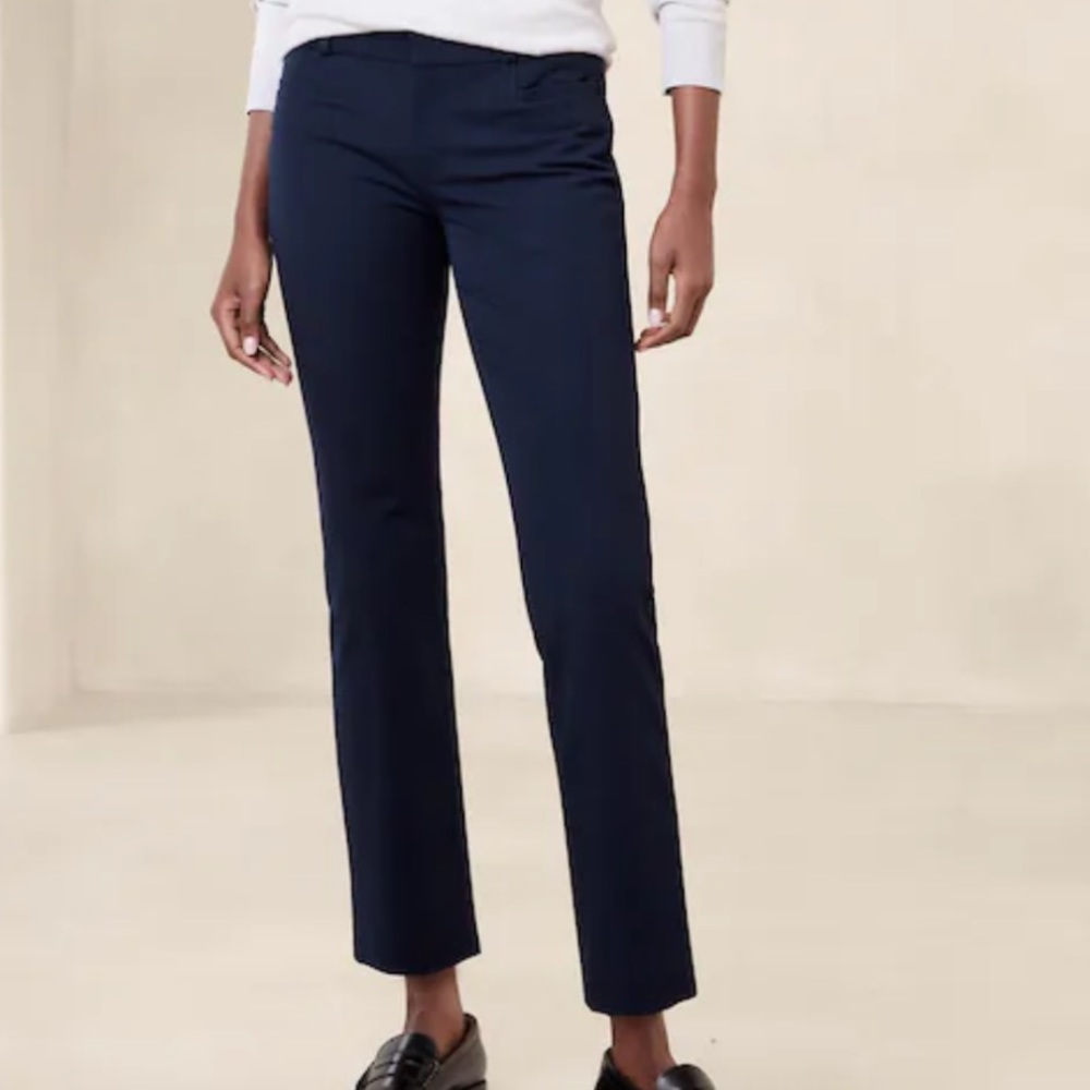 Banana republic navy Sloan pant 2 petite